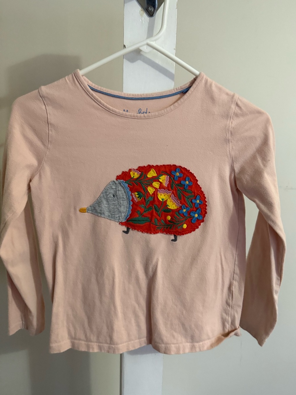 Mini Boden Hedgehog Appliqué Shirt